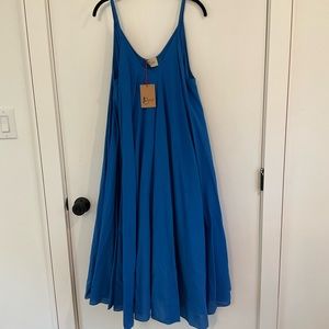 NWT Johanna Paris Linen Dress O/S
